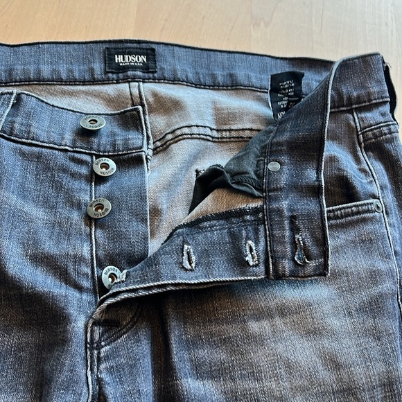 HUDSON Byron Five Pocket Straight Button Fly Jeans - Picture 6 of 13